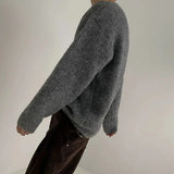 Tryess- Mohair Round Neck Sweater