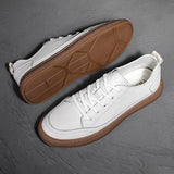 Tryess- Mullae Gum Sole Faux Leather Sneakers