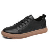 Tryess- Mullae Gum Sole Faux Leather Sneakers