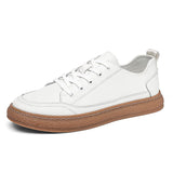 Tryess- Mullae Gum Sole Faux Leather Sneakers