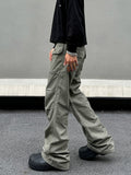 Tryess- Multi-Pocket Cargo Pants