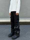 Tryess- Multi-Pocket Zipper Cargo Pants