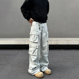 Tryess- Multi-pocket Cargo Pants