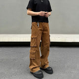 Tryess- Multi-pocket Cargo Pants