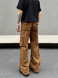 Tryess- Multi-pocket Cargo Pants