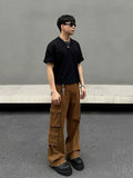 Tryess- Multi-pocket Cargo Pants