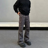 Tryess- Multi-pocket Cargo Pants