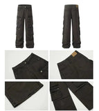 Tryess- Multi-pocket Cargo Pants