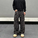 Tryess- Multi-pocket Cargo Pants