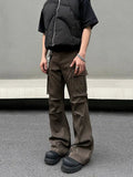 Tryess- Multi-pocket Pockets Cargo Pants