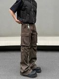 Tryess- Multi-pocket Pockets Cargo Pants