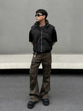 Tryess- Multi-pocket Pockets Cargo Pants