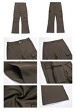 Tryess- Multi-pocket Pockets Cargo Pants