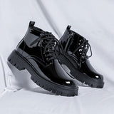 Tryess- Namsan Patent Chunky Sole Shoe Boots