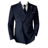 suit Special Offer Manufacturer Men's Double Breasted Suit Suit Men's Business Suit Three-Piece Suit plus Size