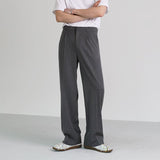 Tryess-TRY No. 1704 WIDE STRAIGHT SUIT PANTS