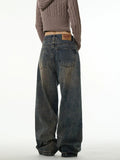 TRYESS- TRY11231 GRAY-BLUE WIDE STRAIGHT DENIM JEANS