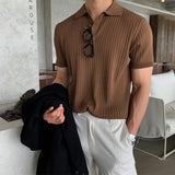 Tryess- TRY9791 VERTICAL KNIT POLO SHORT SLEEVE