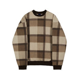 Tryess-TRY No. 3472 WOOLEN KNITTED PLAID SWEATER