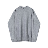 mens fall outfits High-Grade Solid Color Sweater Men's Korean-Style Trendy Lazy Sweater Sweater Autumn and Winter Warm Inner Wear