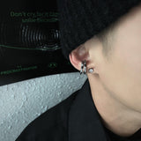 TRYESS-MENS FASHION CASUAL OUTFITS CLOTHING ACCESSORIES TRENDY MEN'S ACCESSORIES CLIP ON HOOP EARRING