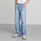 Tryess-TRY No. 1485 DENIM STRAIGHT JEANS