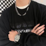 TRYESS-MENS FASHION CASUAL OUTFITS CLOTHING ACCESSORIES TRENDY MEN'S ACCESSORIES MULTI CHAIN BLACK PEARL CHAIN NECKLACE