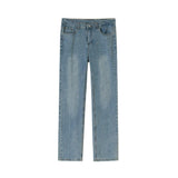 TRYESS- TRY4372 WASHED LIGHT BLUE WIDE STRAIGHT JEANS