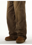 Tryess-TRY No. 10713 BROWN CARPENTER PANTS