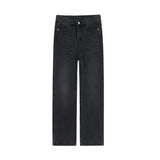 TRYESS- TRY1489 GRAY WIDE STRAIGHT JEANS