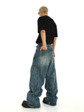 Tryess-TRY No. 10256 RECONSTRUCTED BAGGY DENIM JEANS