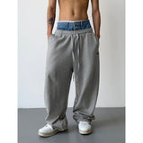 Tryess-TRY No. 9811 TWO PIECE JEAN LOUNGE PANTS