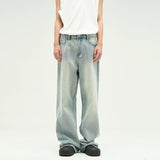 Tryess-TRY No. 10095 WHITE BLUE DENIM JEANS