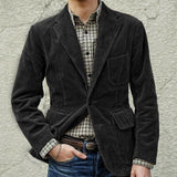 men’s outfits Spring and Autumn Corduroy Suit Casual Men's Suit Jacket