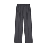 Tryess-TRY No. 3074 WIDE STRAIGHT LOOSE PANTS