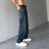 TRYESS- TRY9588 DARK BLUE STRAIGHT DENIM JEANS