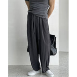 Tryess-TRY No. 9812 PLEATED STRETCH PANTS