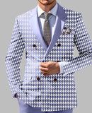 suit Men's Printed Double-Sided Split Suit Jacket Urban Fashion Slim Casual Small Suit