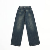 TRYESS- TRY9588 DARK BLUE STRAIGHT DENIM JEANS