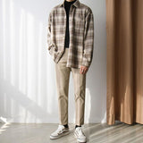 Tryess-TRY No. 2811 WOOLEN PLAID SHITryess-TRY