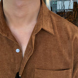 Tryess- TRY6319 CORDUROY COLLAR SHIRT