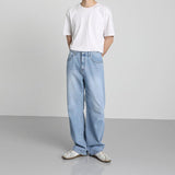 Tryess-TRY No. 1485 DENIM STRAIGHT JEANS