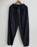 Tryess-TRY No. 9812 PLEATED STRETCH PANTS