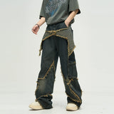 TRYESS- TRY10100 RECONSTRUCTED STAR DENIM JEANS