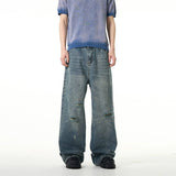 TRYESS- TRY10897 DISTRESSED BLUE DENIM JEANS