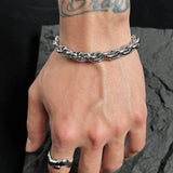 TRYESS-MENS FASHION CASUAL OUTFITS CLOTHING ACCESSORIES TRENDY MEN'S ACCESSORIES SIMPLE CHAIN BRACELET