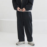 Tryess-TRY No. 4453 ZIP-UP COLLAR JK & WIDE SWEATPANTS