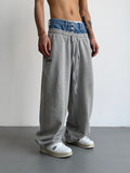 Tryess-TRY No. 9811 TWO PIECE JEAN LOUNGE PANTS