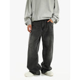 Tryess-TRY No. 9586 SMOKE GRAY STRAIGHT JEANS