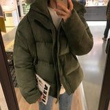 Tryess-TRY No. 325 CORDUROY PUFFER JK